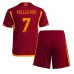 Billige AS Roma Lorenzo Pellegrini #7 Børnetøj Hjemmebanetrøje til baby 2023-24 Kortærmet (+ korte bukser)